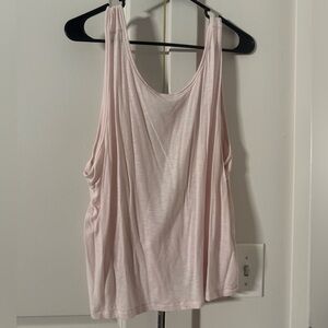 Aerie Soft Pink Open Back Tank Top
